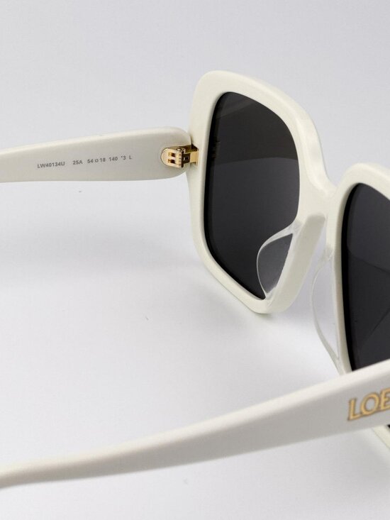 Loewe Women Sunglasses Ivory Smoke Square LW40134U 25A NEW AUTHENTIC Loewe Loewe Women Sunglasses Square LW40134U 25A NEW  main image 4